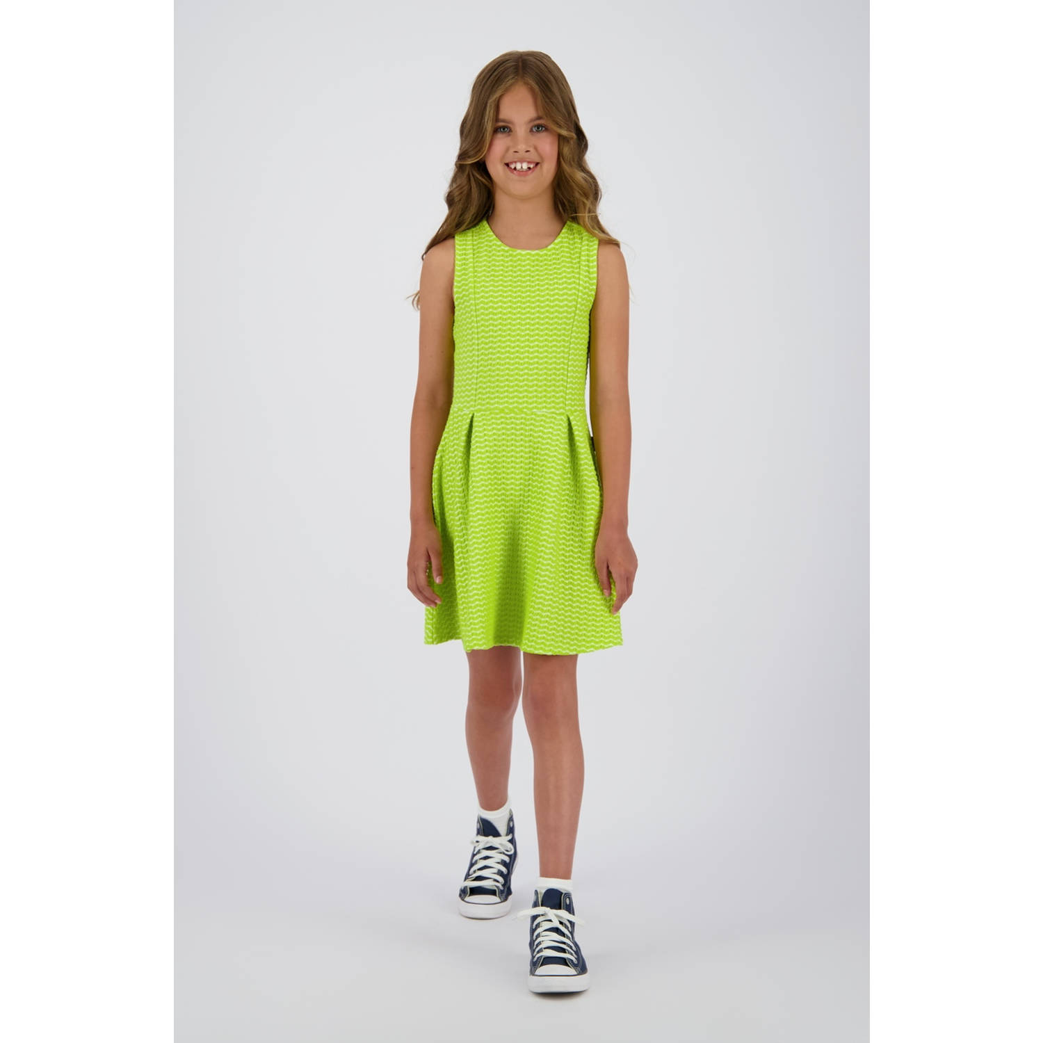 Vingino zomerjurk limegroen