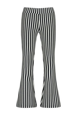 flared casual broek zwart