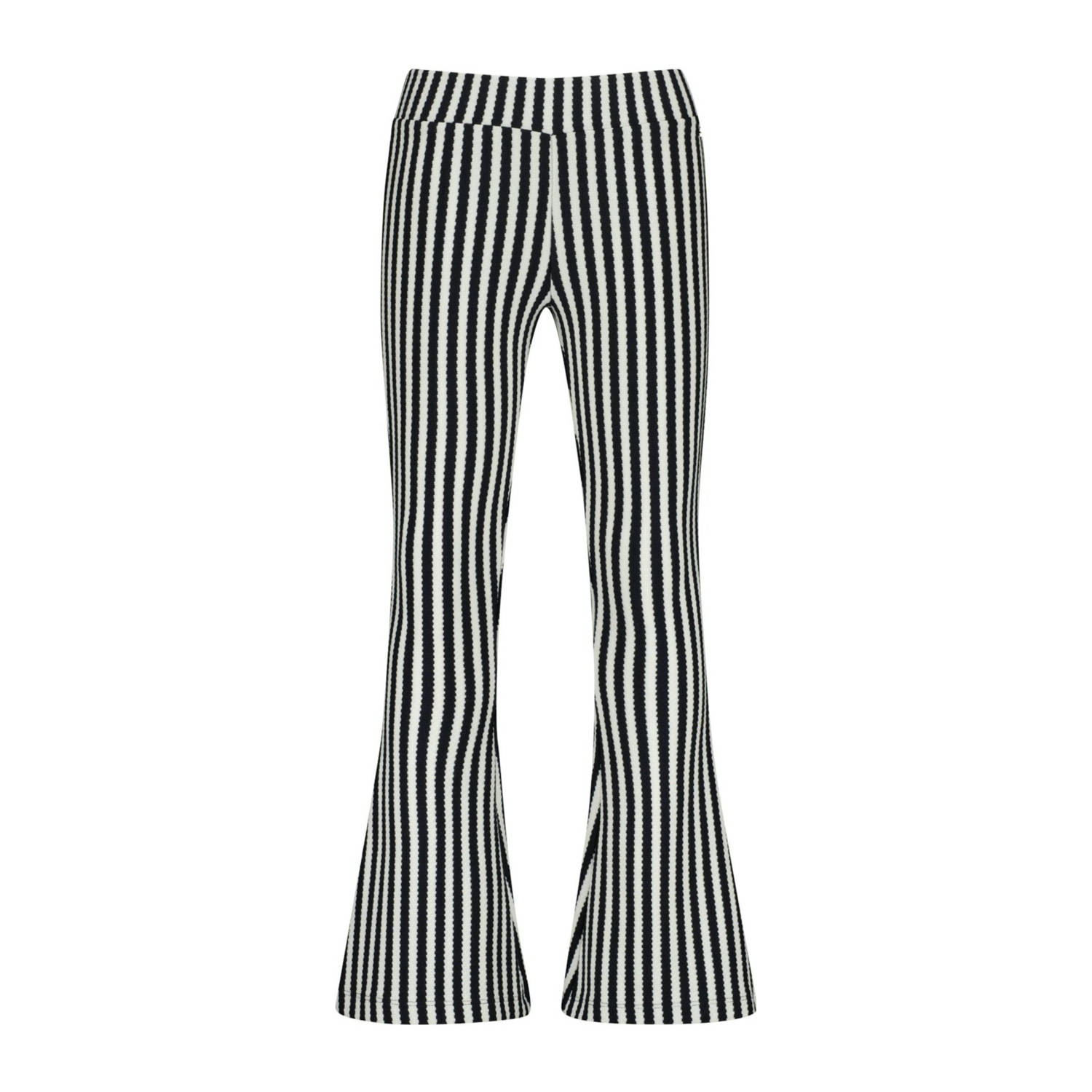 Vingino flared casual broek zwart