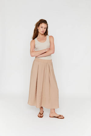 A-lijn rok beige