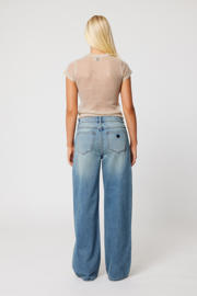 thumbnail: Abrand Jeans wide leg jeans medium blue denim