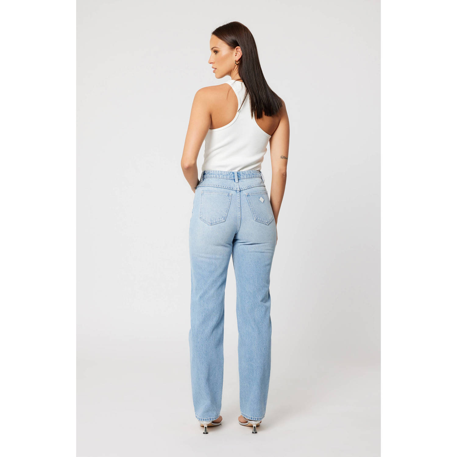 Abrand Jeans high waist light blue denim
