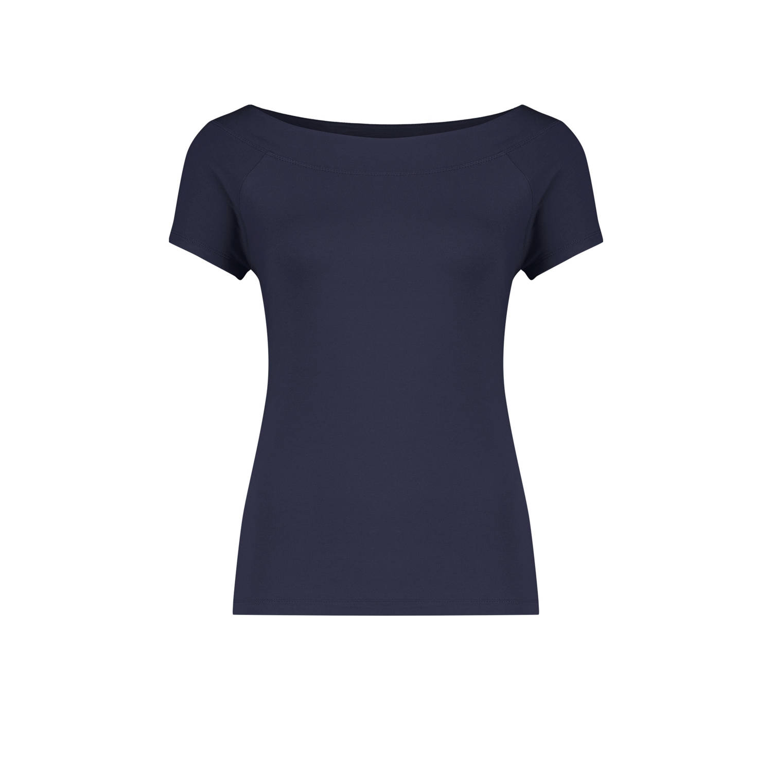 Claudia Sträter top donkerblauw gebreid