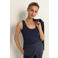 Claudia Sträter singlet donkerblauw gebreid