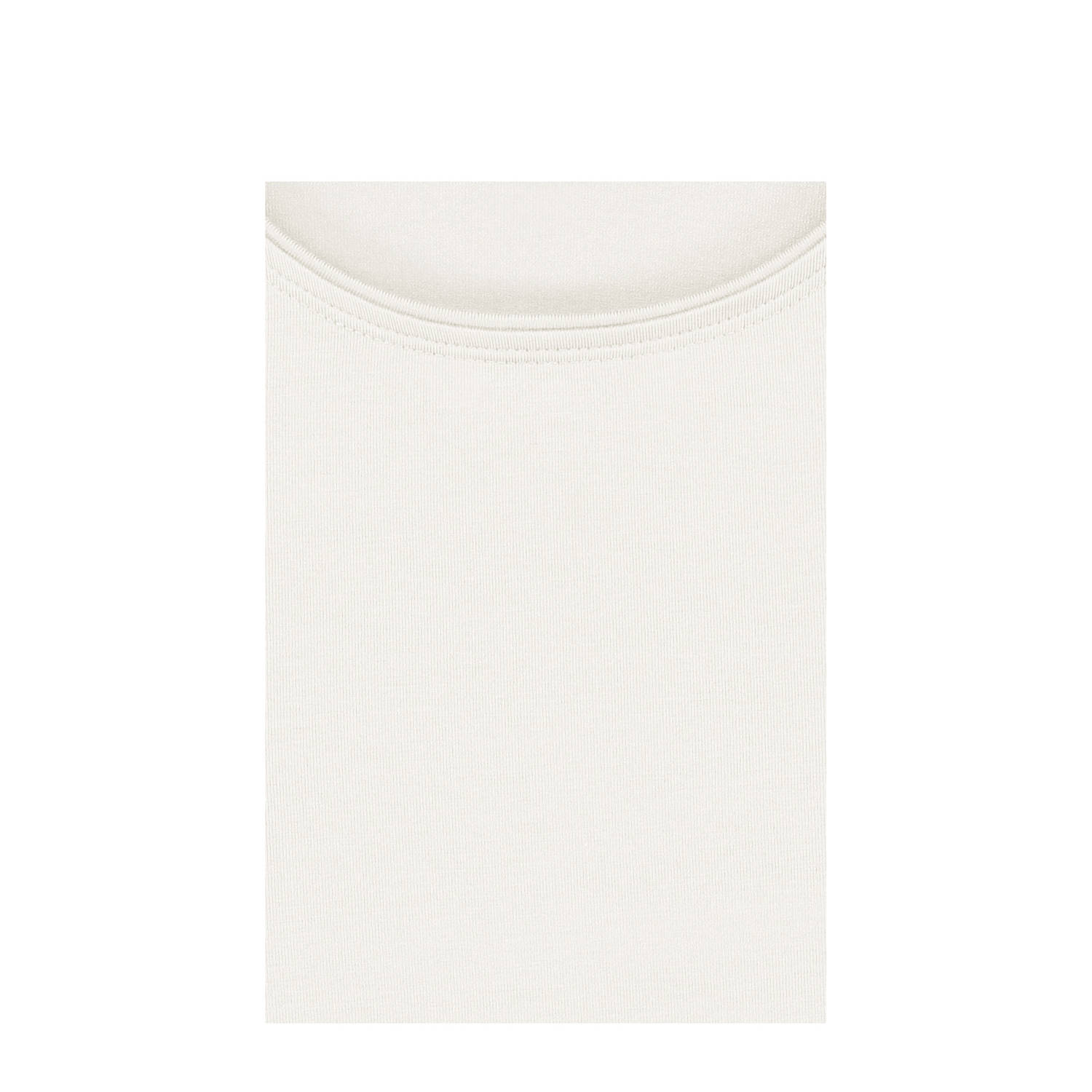 Claudia Sträter jersey singlet ecru gebreid