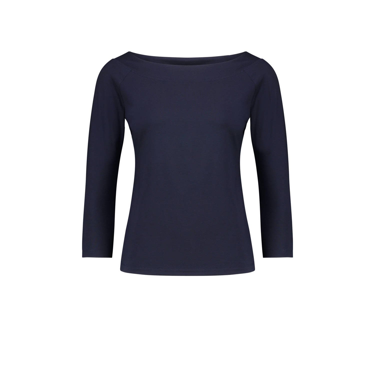Claudia Sträter top donkerblauw gebreid