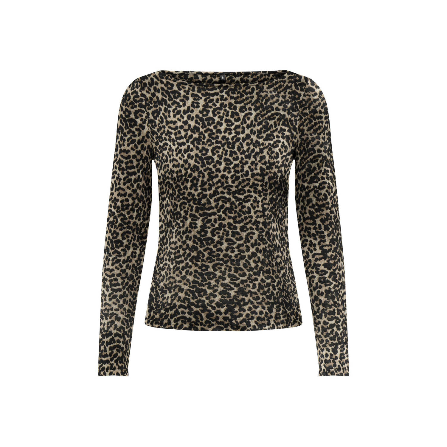 ONLY Longsleeve panterprint bruin