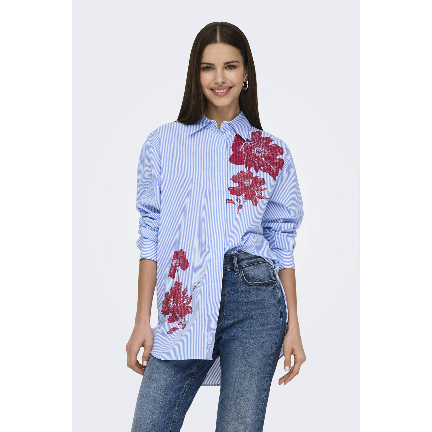 ONLY blouse lichtblauw