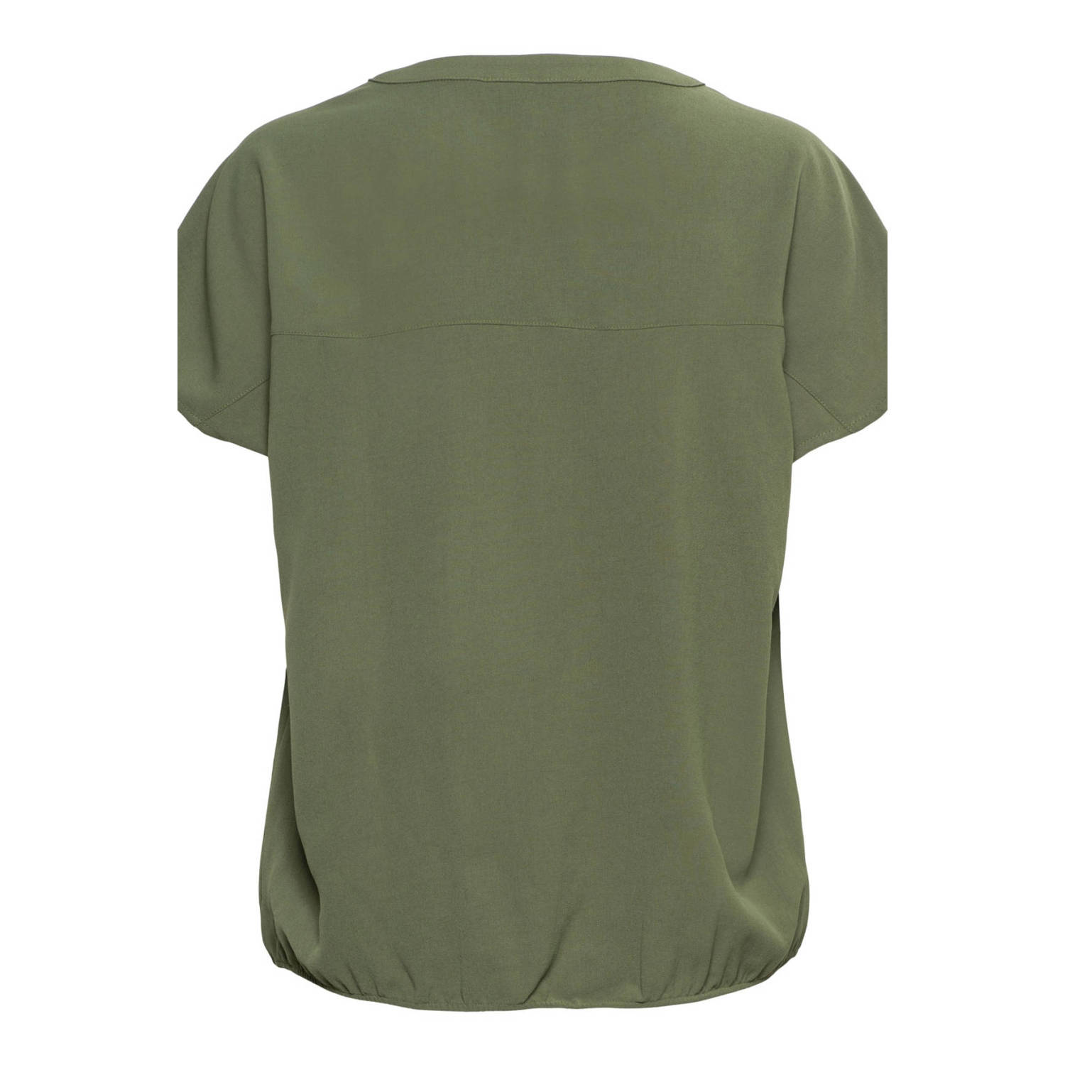 &Co Woman top olijfgroen