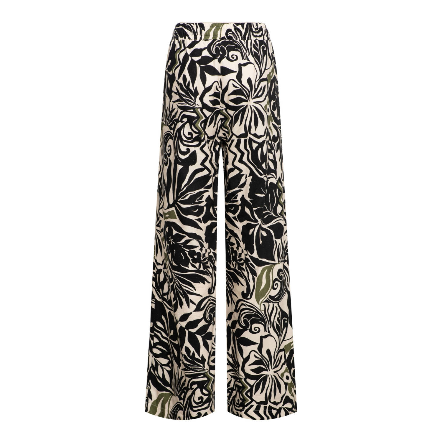&Co Woman straight regular waist broek zwart