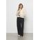 &Co Woman straight regular waist pantalon zwart