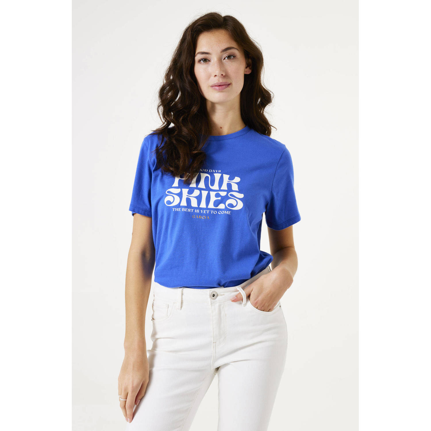 Garcia T-shirt blauw