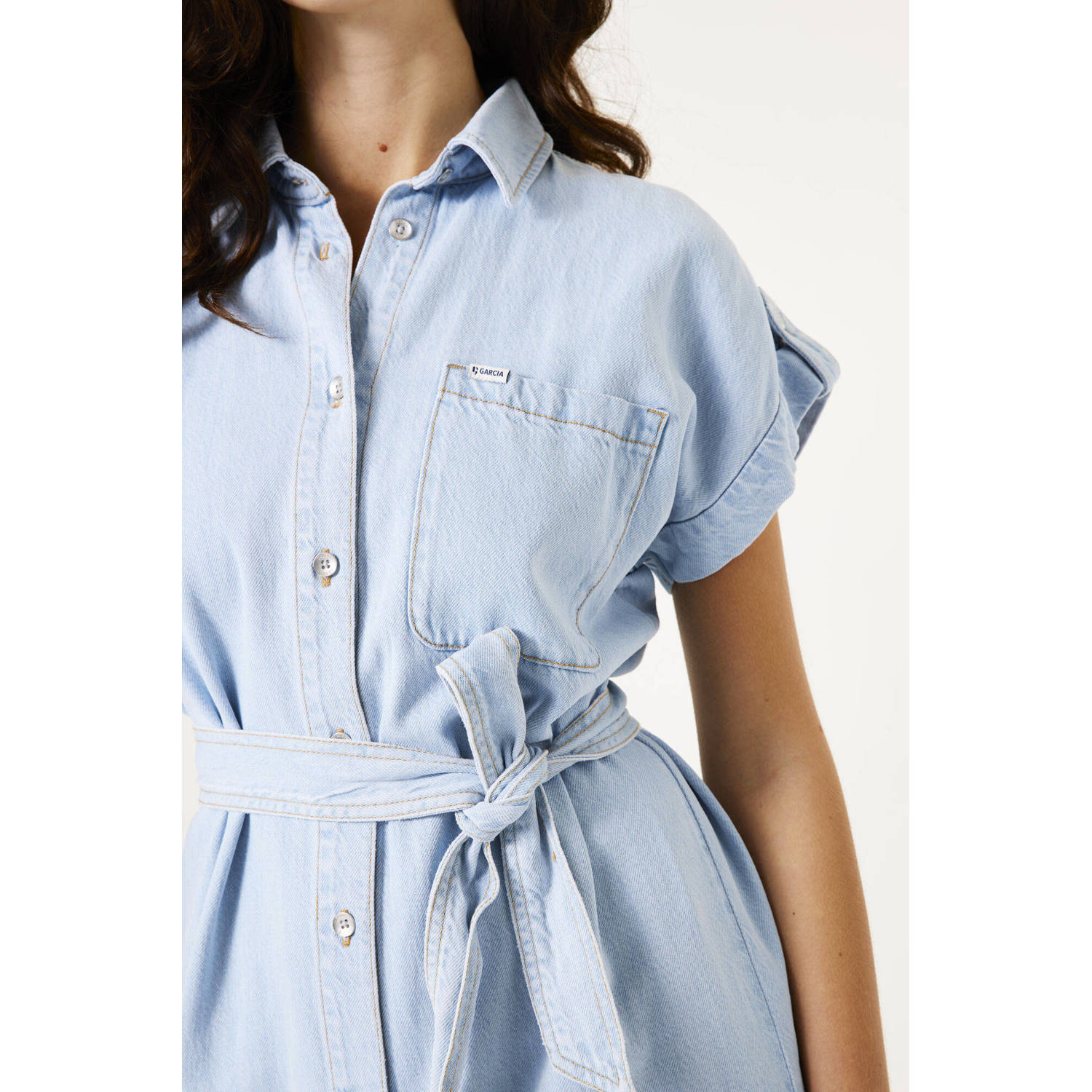 Garcia spijkerjurk light blue denim