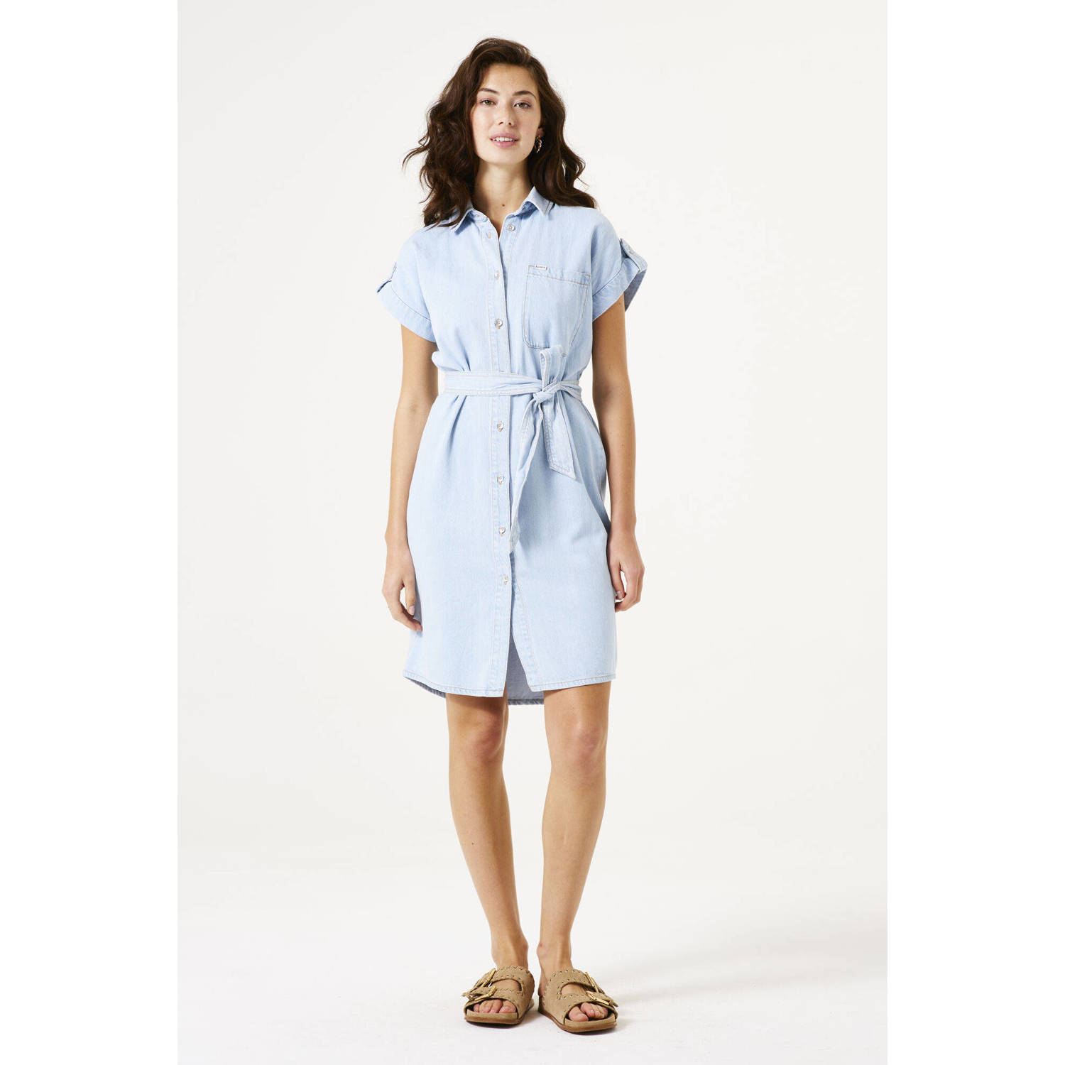 Garcia spijkerjurk light blue denim
