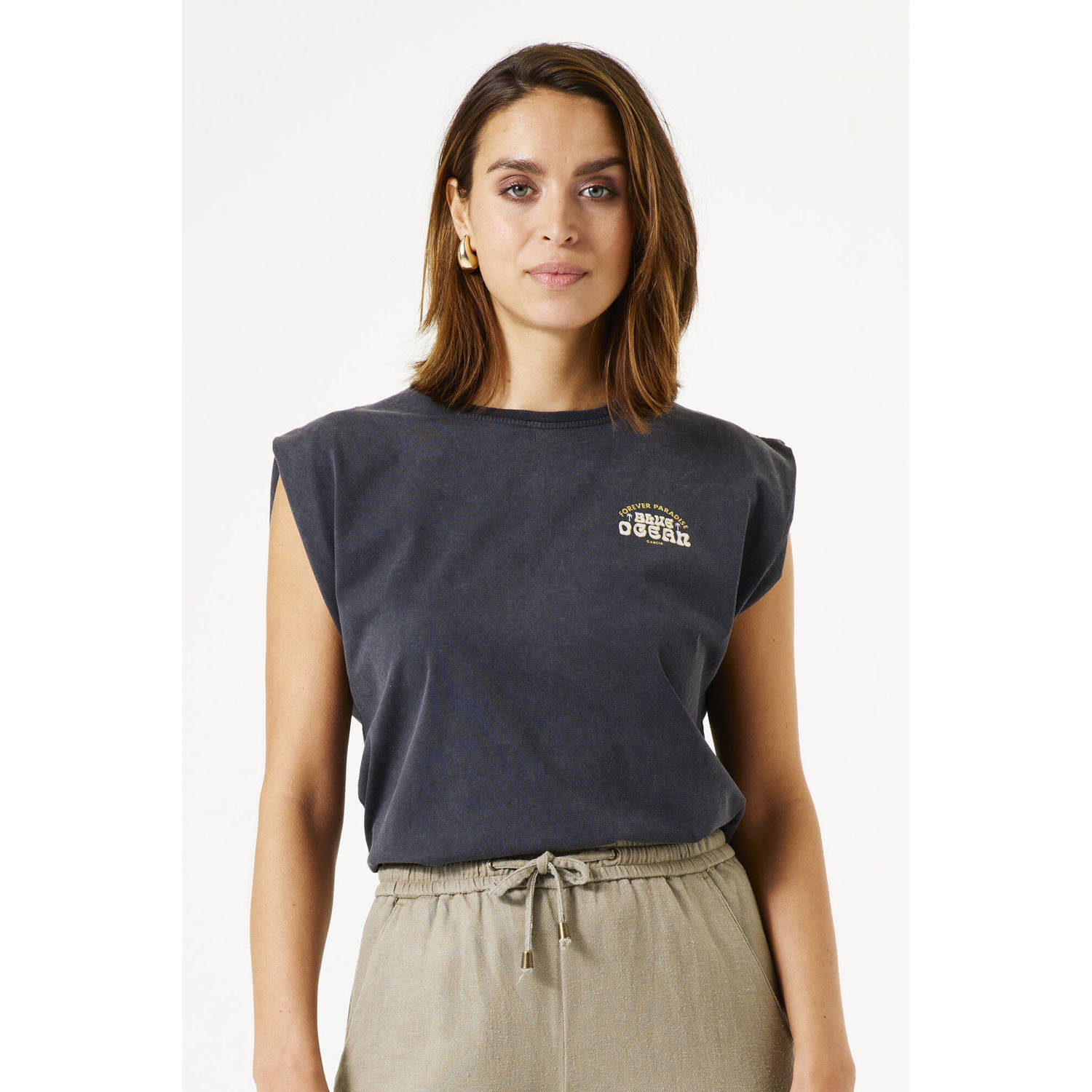 Garcia T-shirt grijs