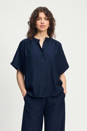 blouse donkerblauw