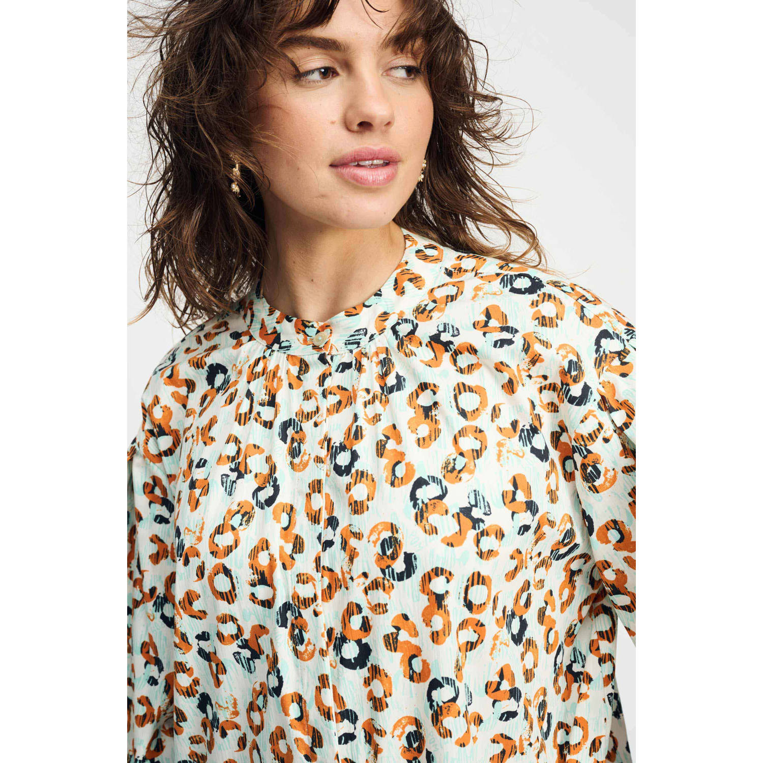 POM Amsterdam maxi jurk oranje