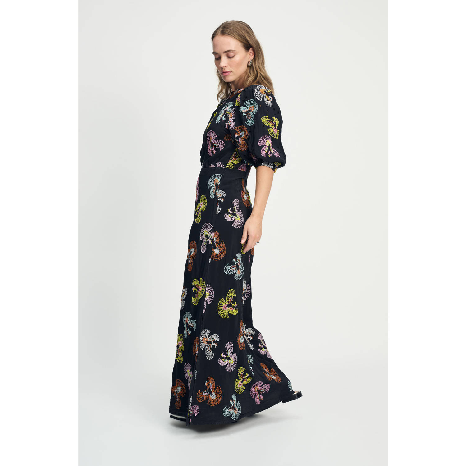 POM Amsterdam maxi jurk zwart