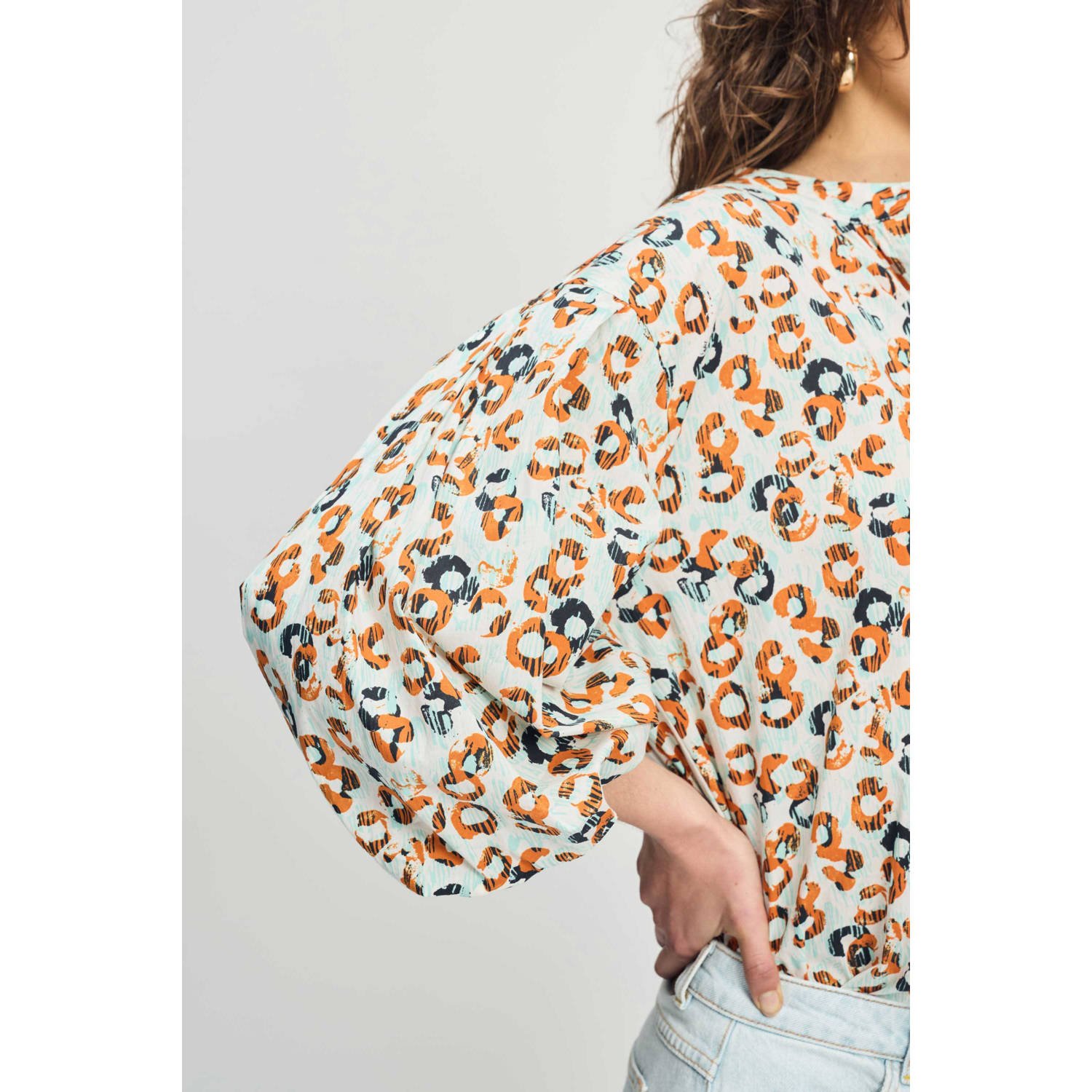 POM Amsterdam blouse oranje