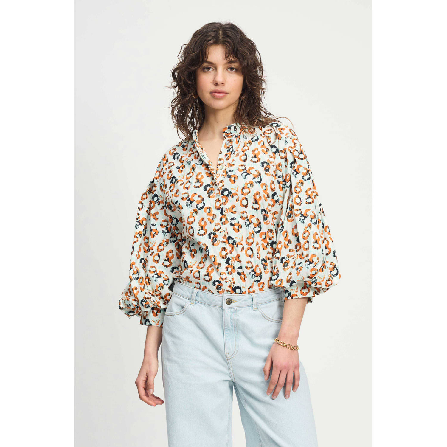 POM Amsterdam blouse oranje