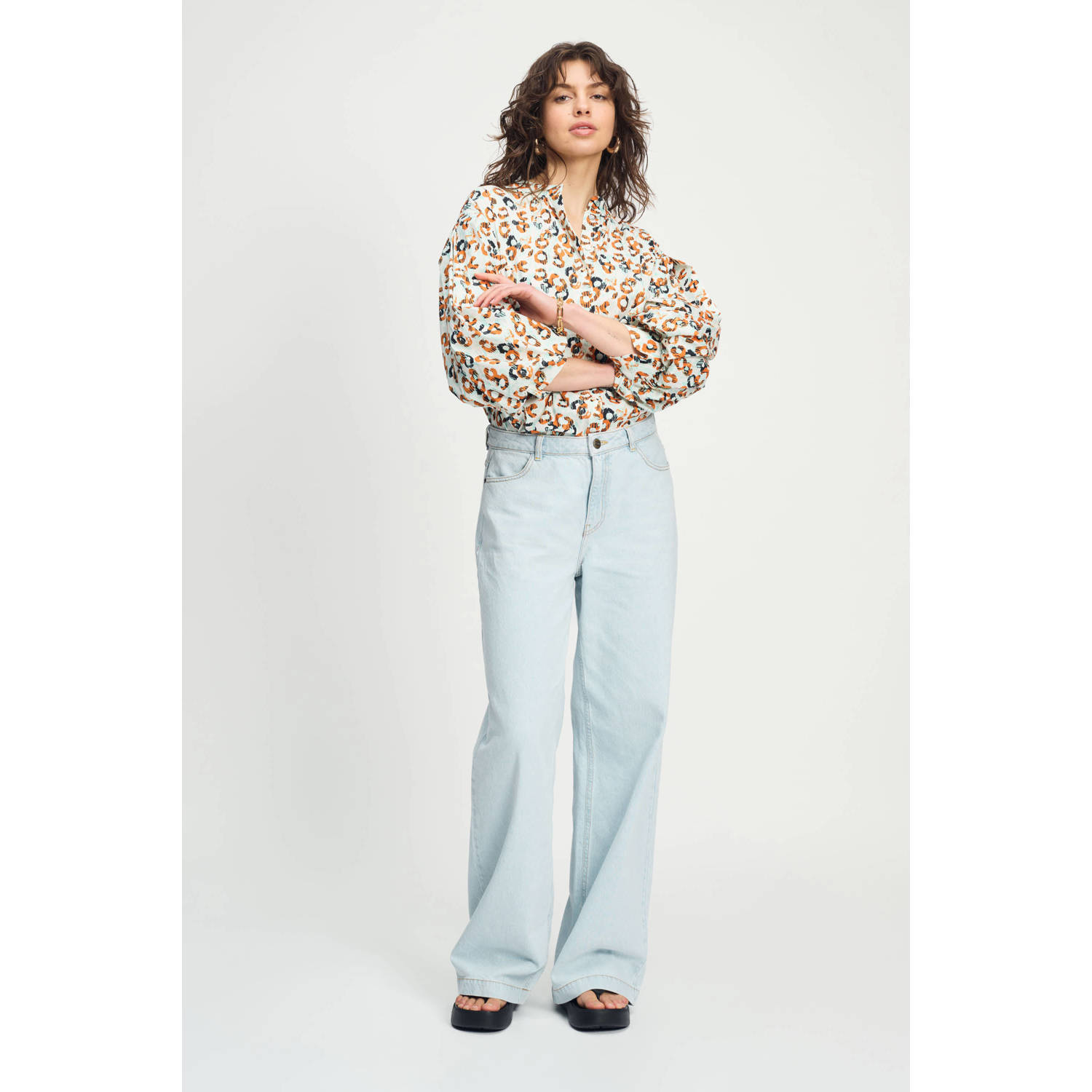 POM Amsterdam blouse oranje