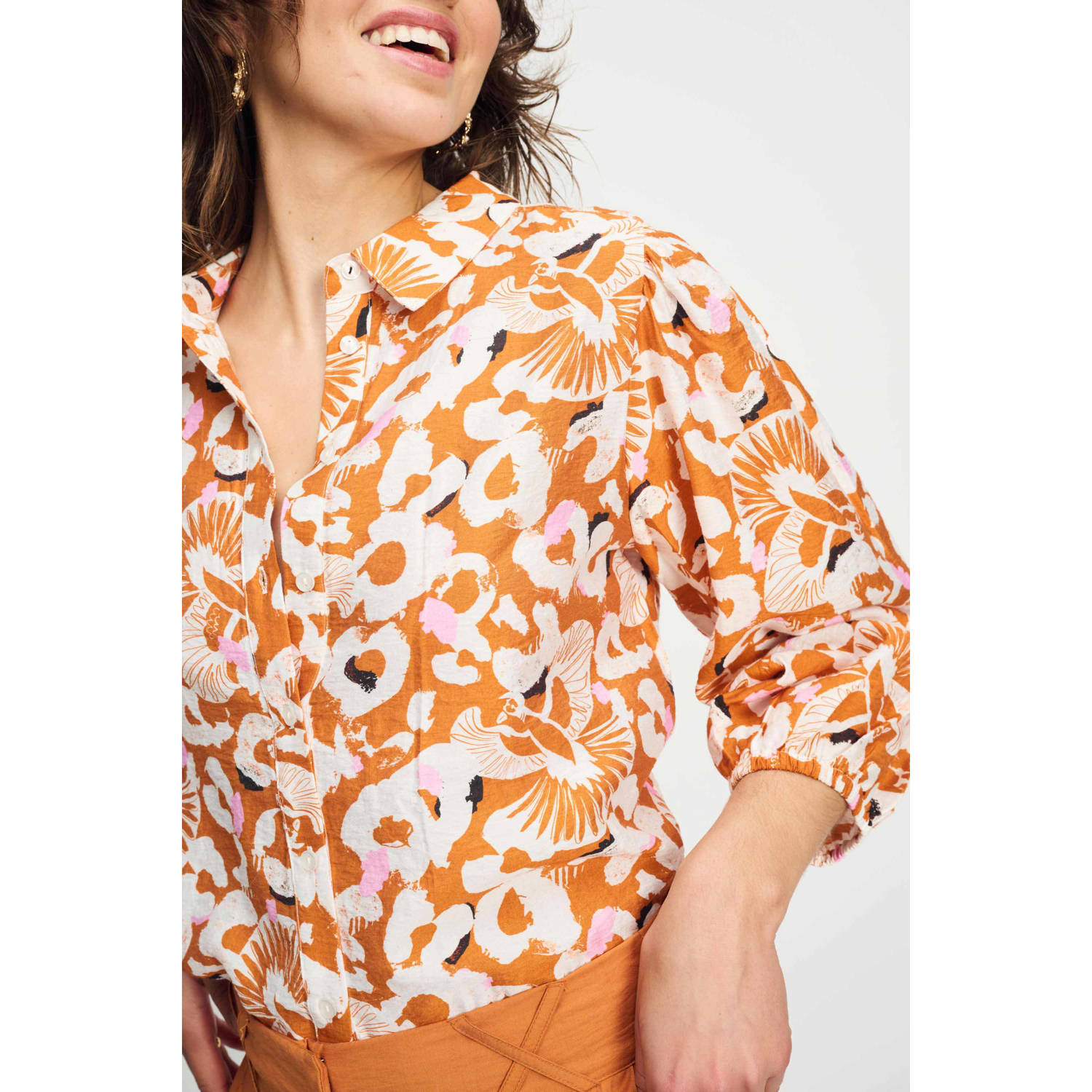 POM Amsterdam blouse oranje