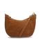 Manfield suede crossbody tas cognac