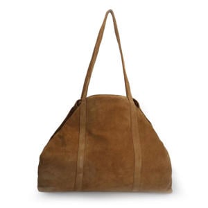 suede shopper cognac