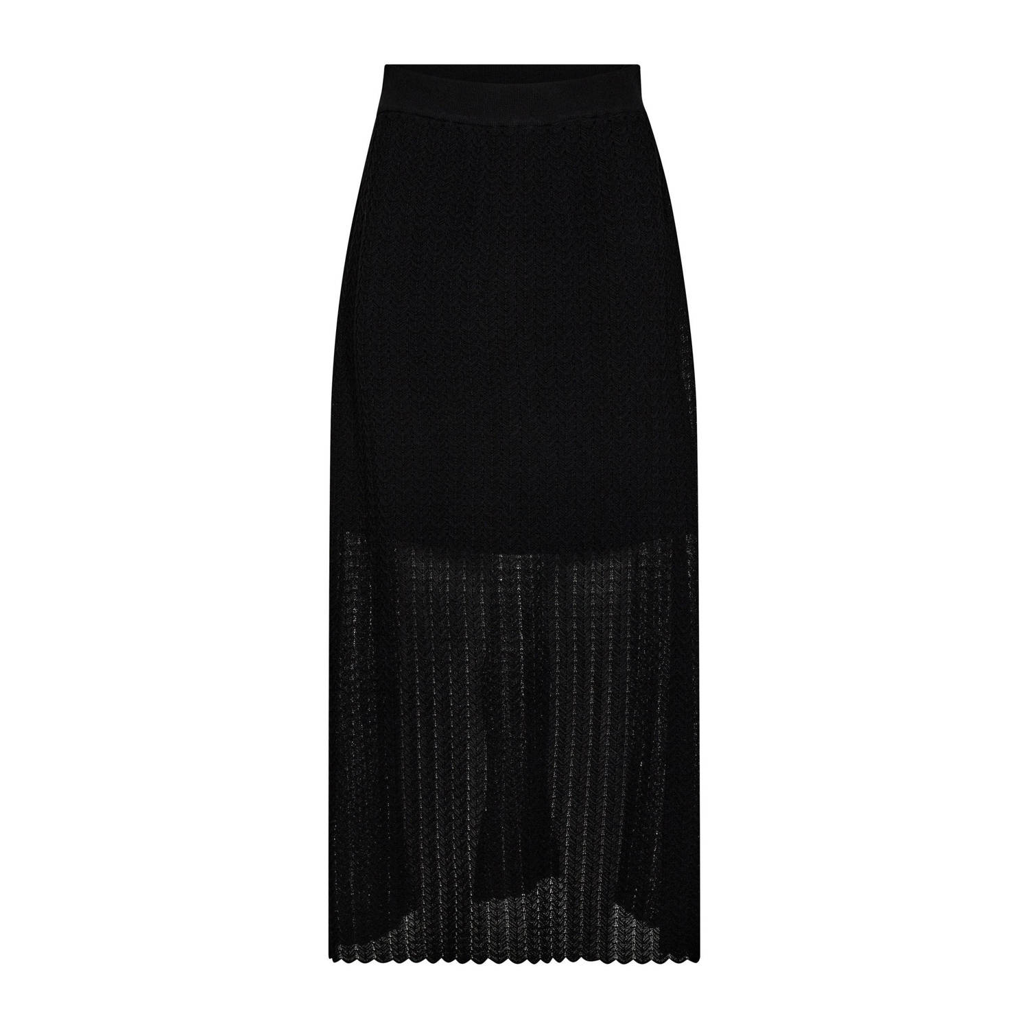 Mos Mosh midi rok zwart