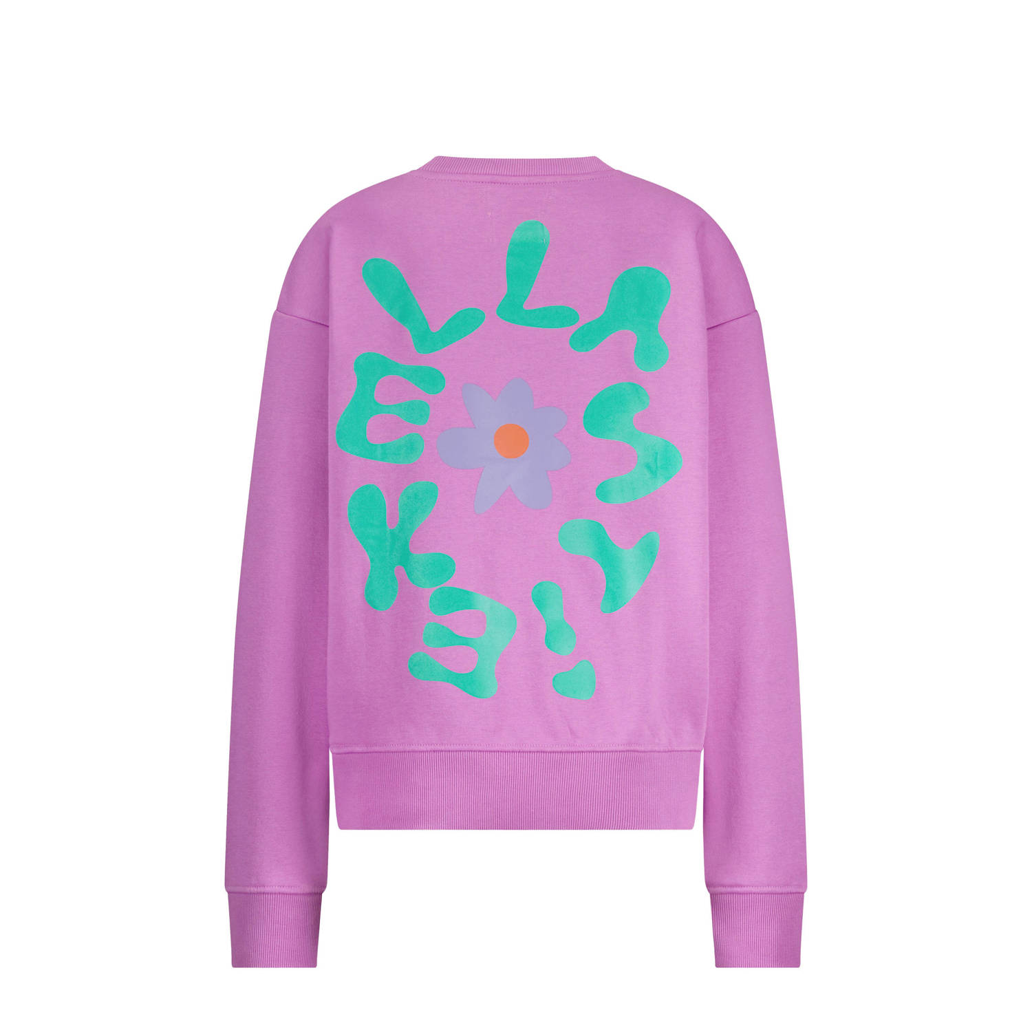 Ellastiek sweater paars