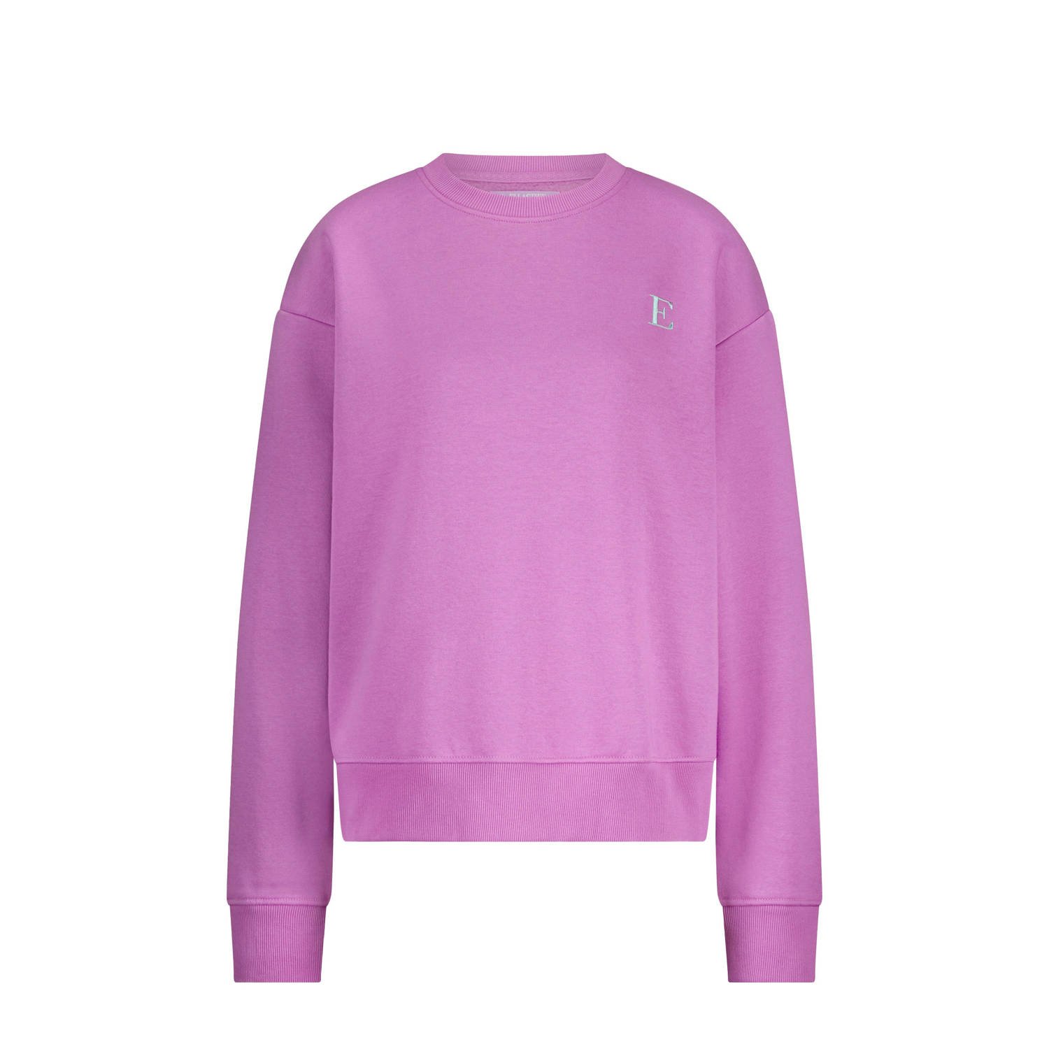 Ellastiek sweater paars