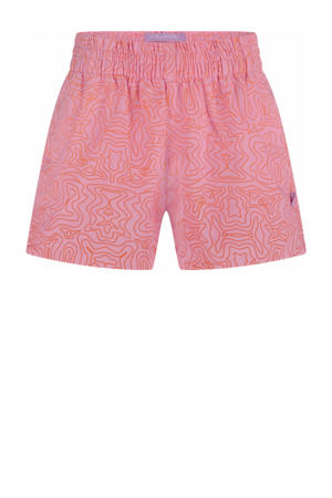 wide leg regular waist casual short lichtroze