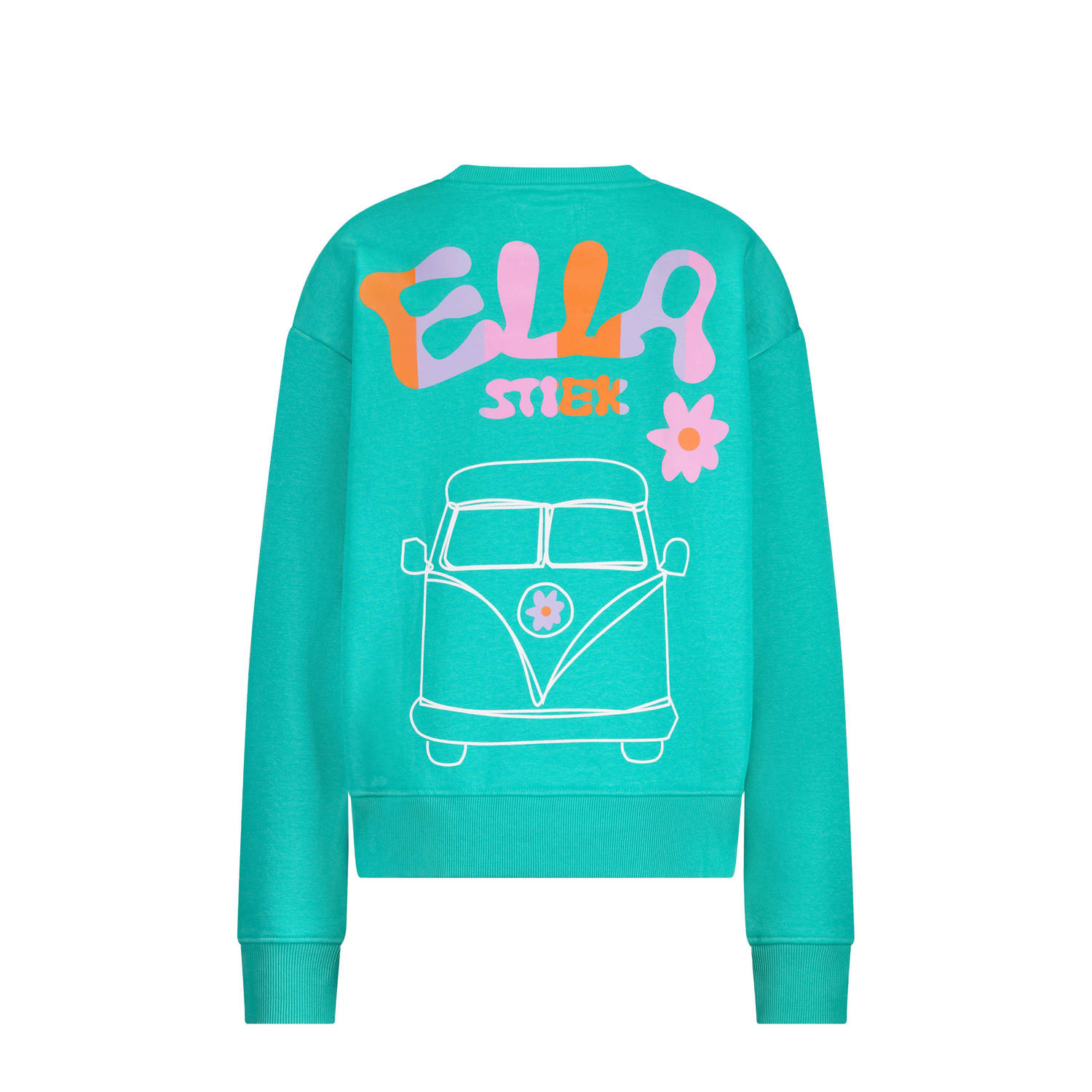 Ellastiek sweater turquoise