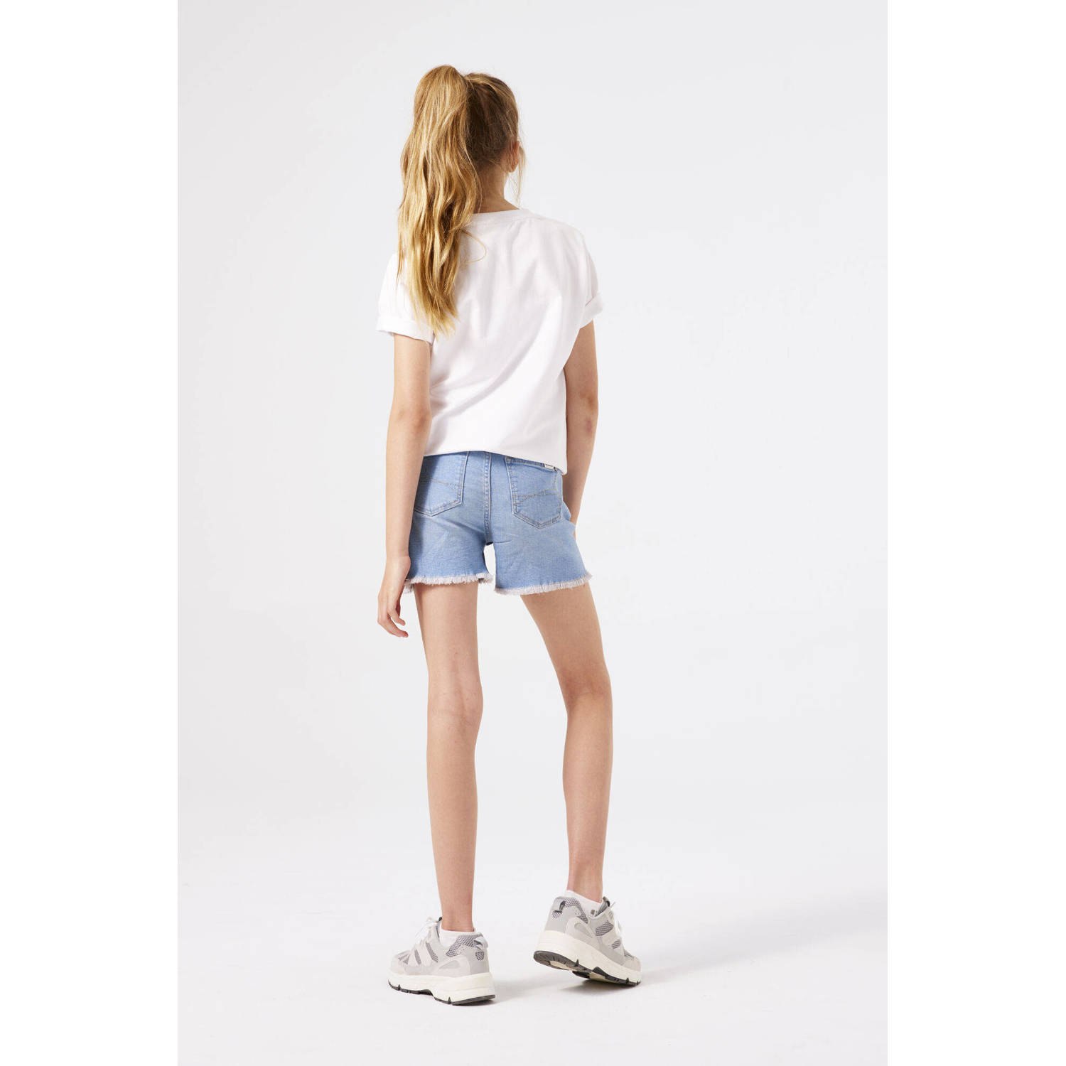 Garcia slim denim short light blue denim
