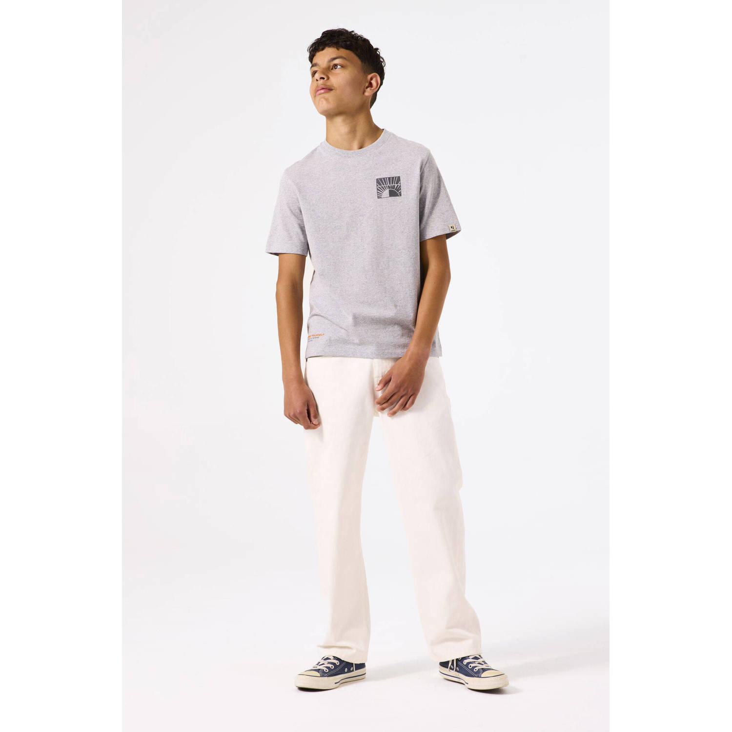 Garcia T-shirt grijs melange