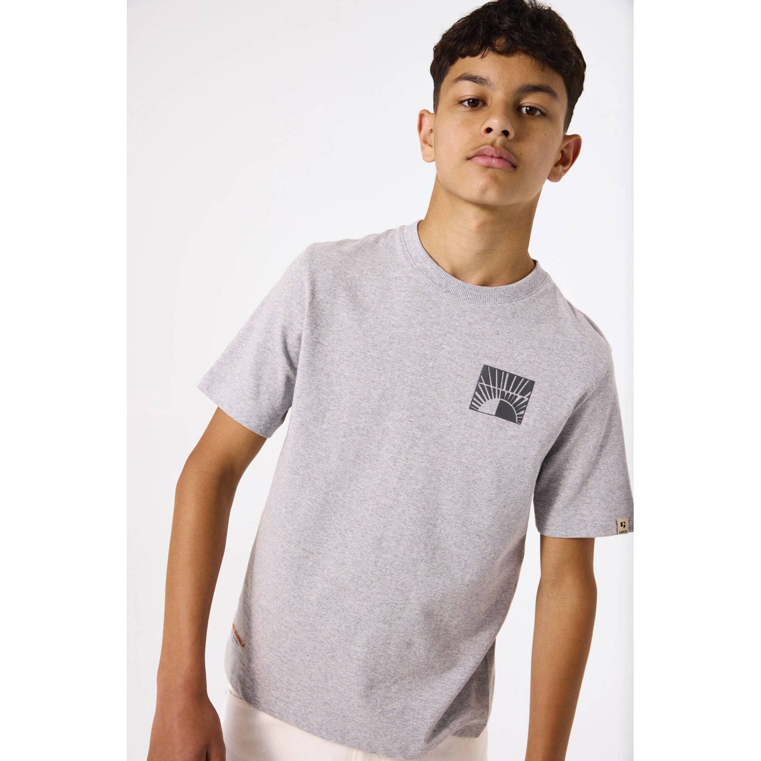 Garcia T-shirt met front- en backprint voor jongens