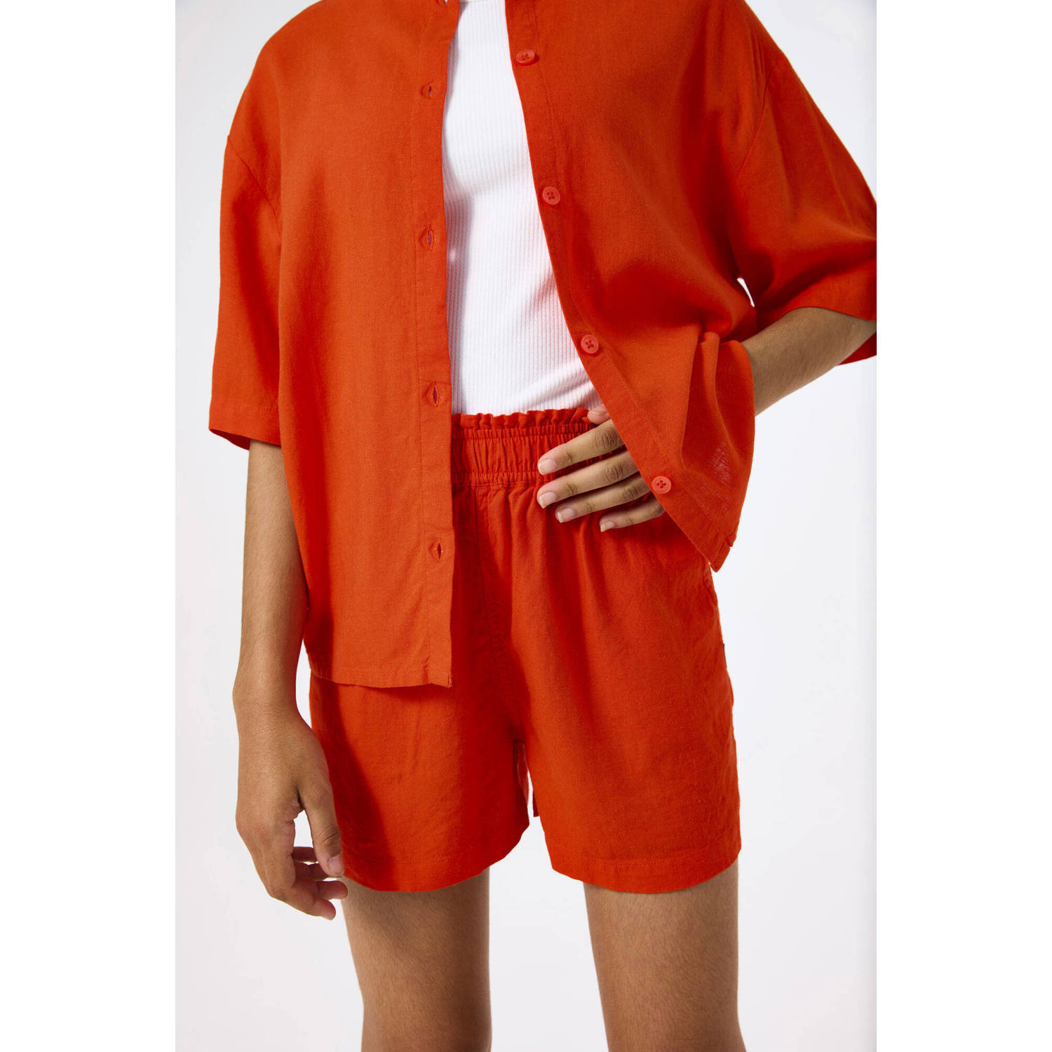 Garcia loose casual short rood