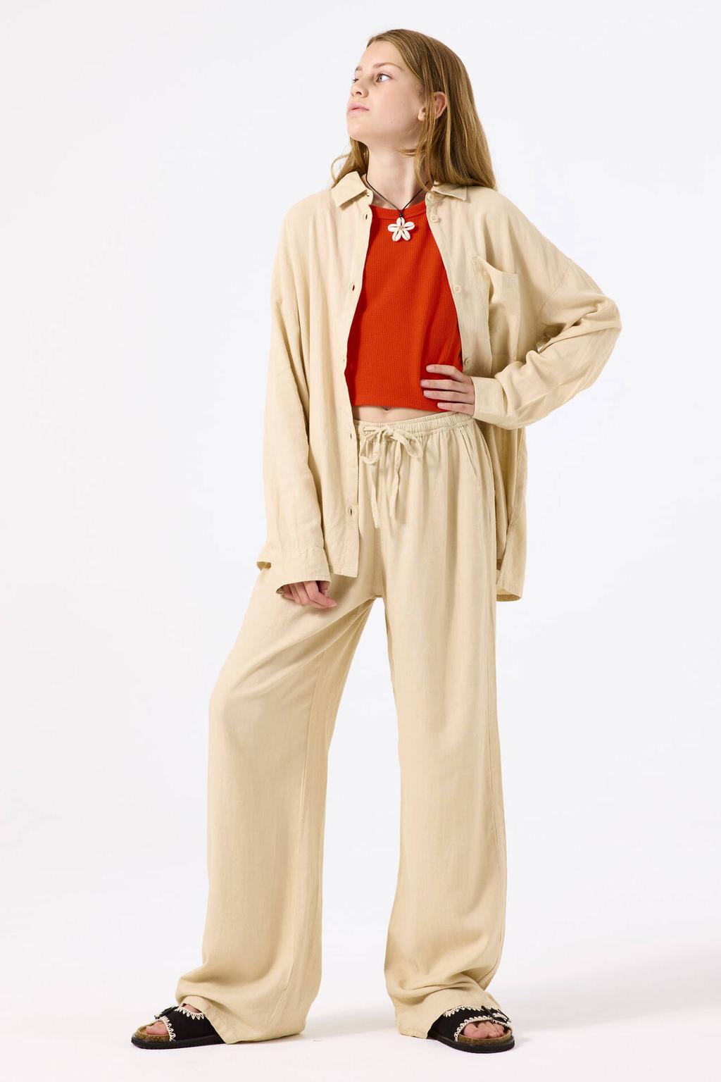 Garcia relaxed casual broek beige