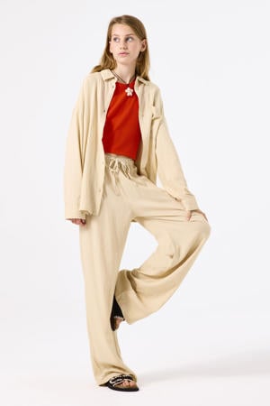 relaxed casual broek beige