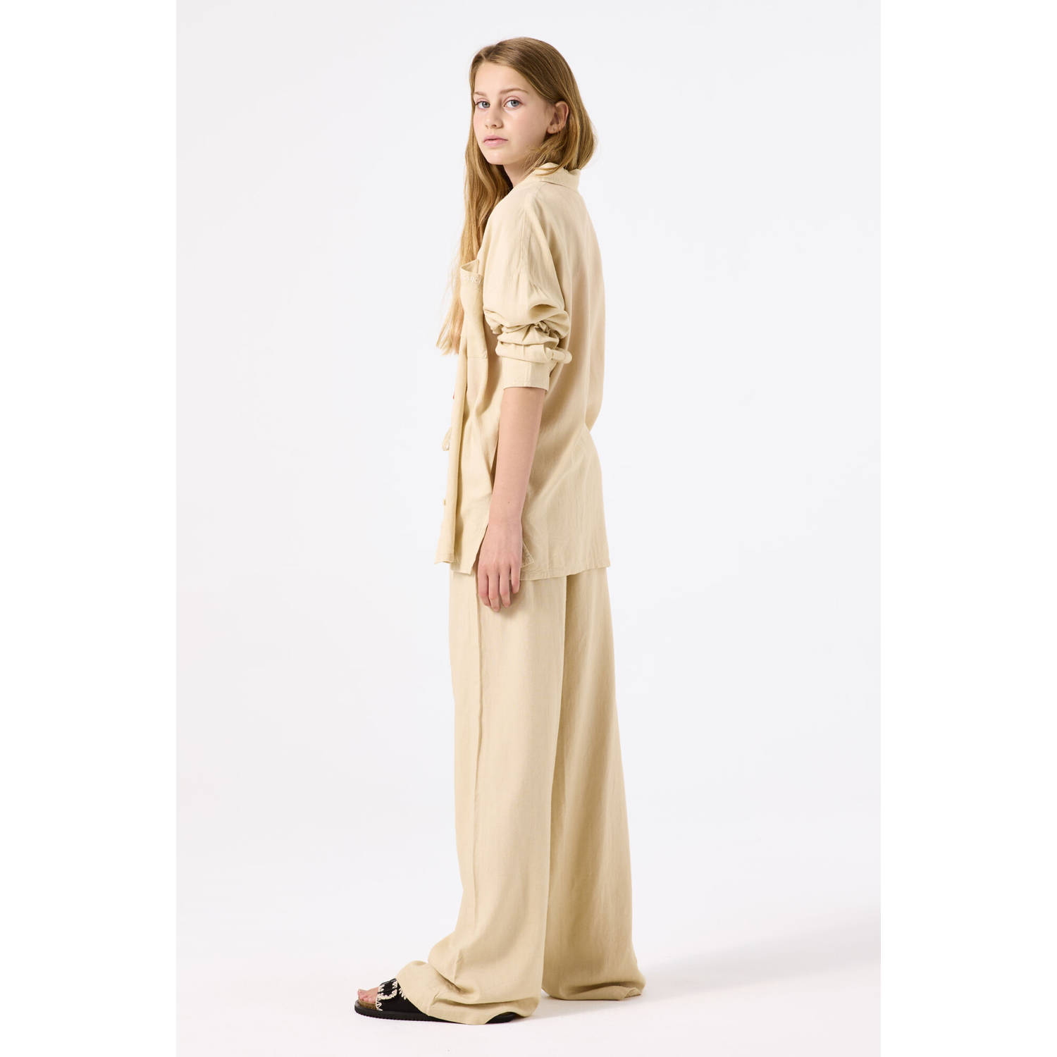 Garcia relaxed casual broek beige