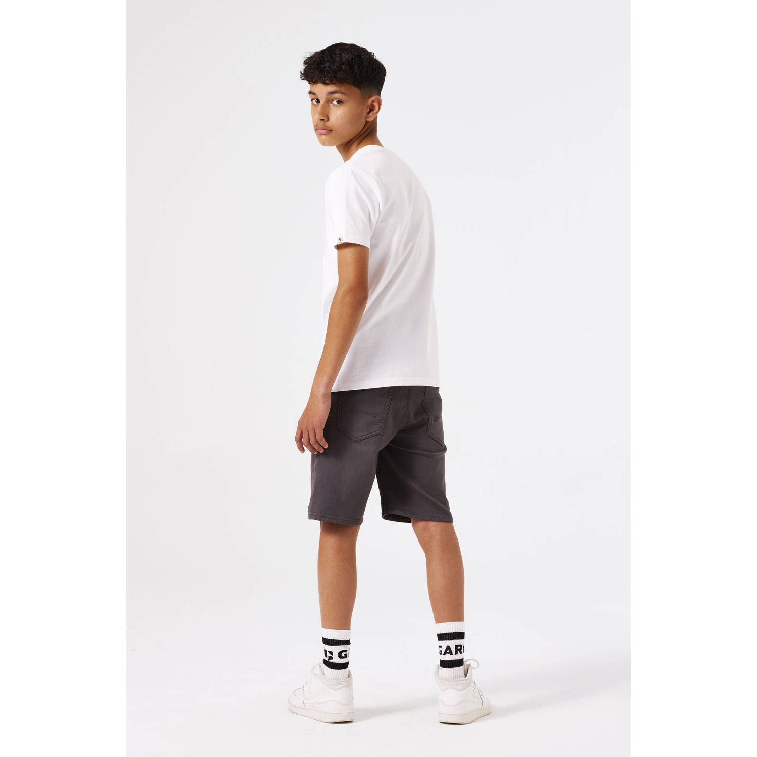 Garcia relaxed short antraciet