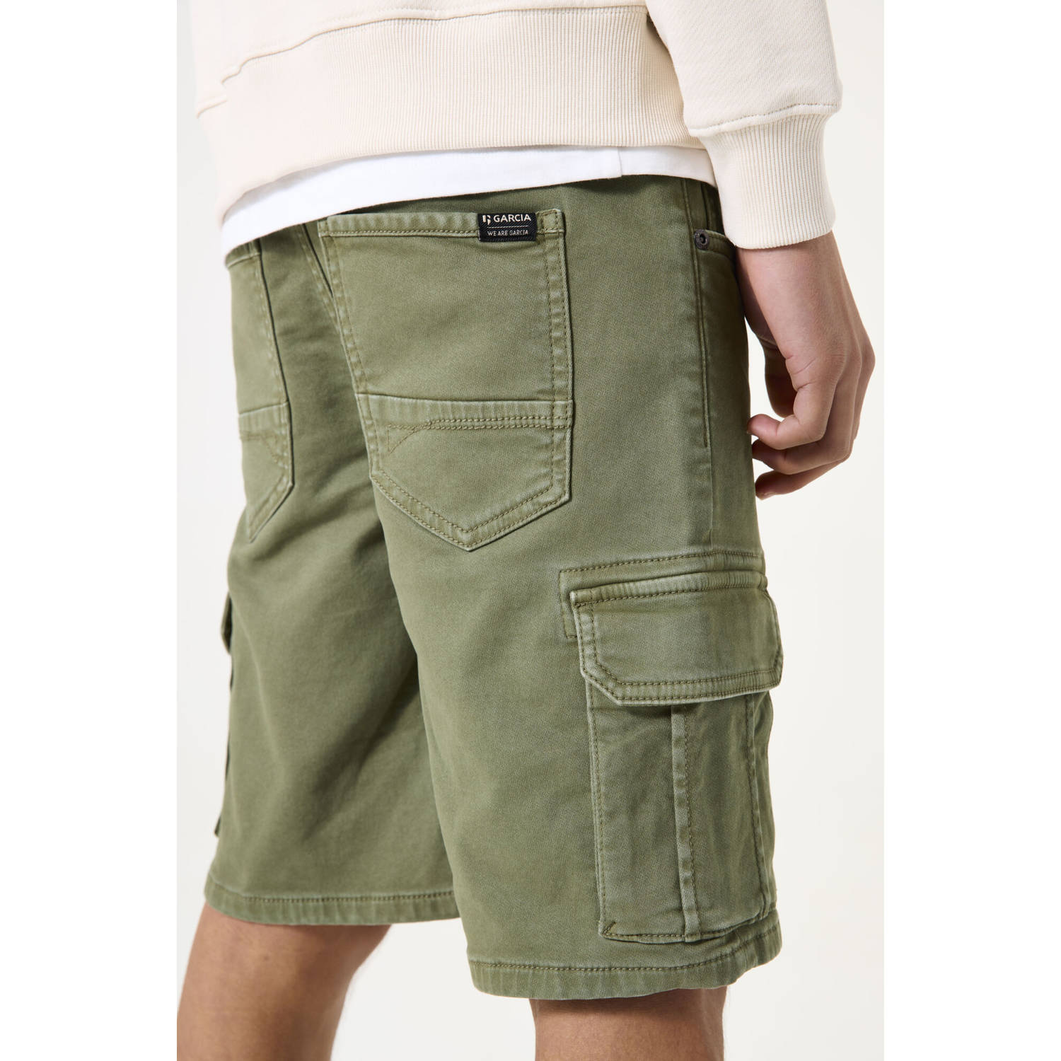 Garcia regular cargo short groen