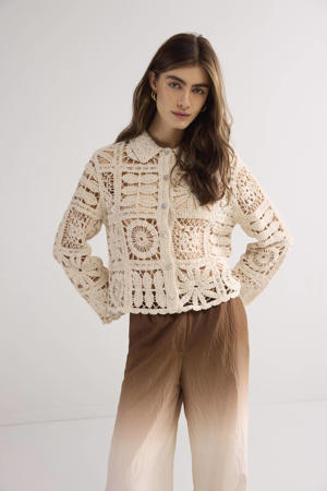 vest crochet ivoor