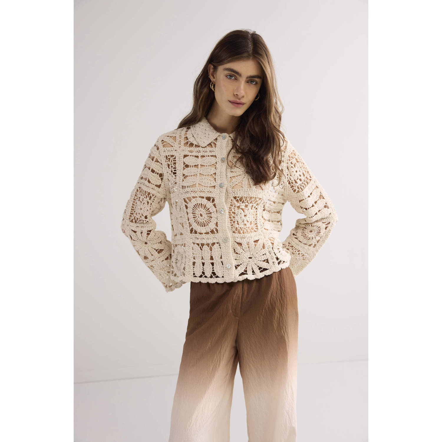 Summum vest crochet ivoor