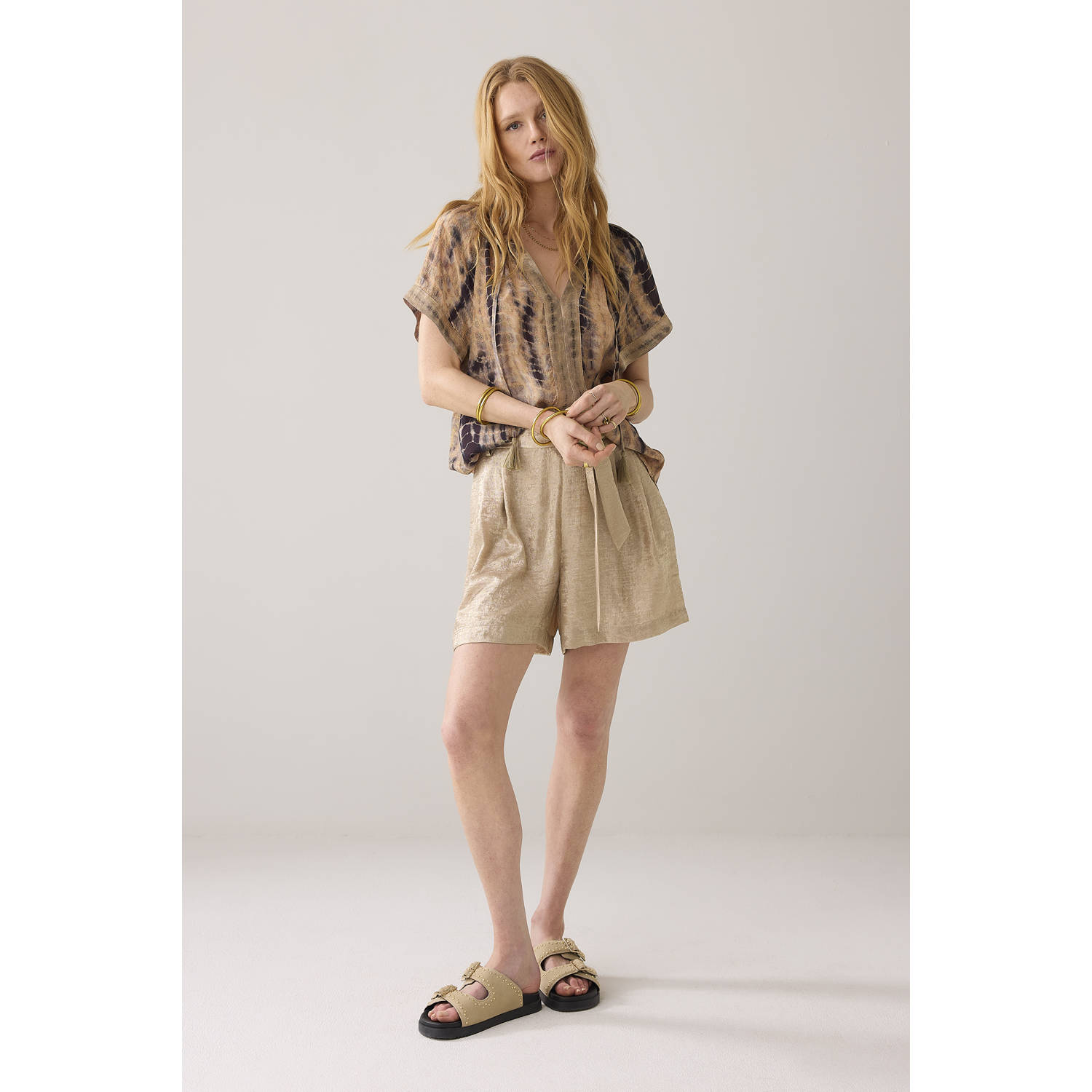 Summum blousetop bruin