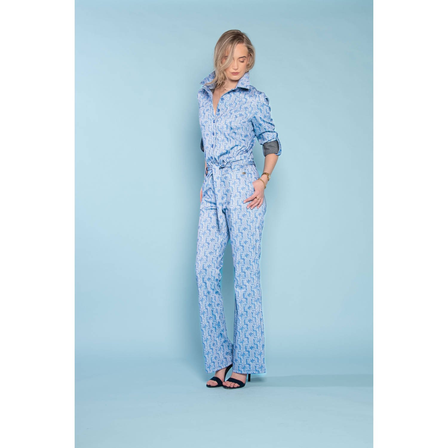 TQ-Amsterdam regular jumpsuit lichtblauw