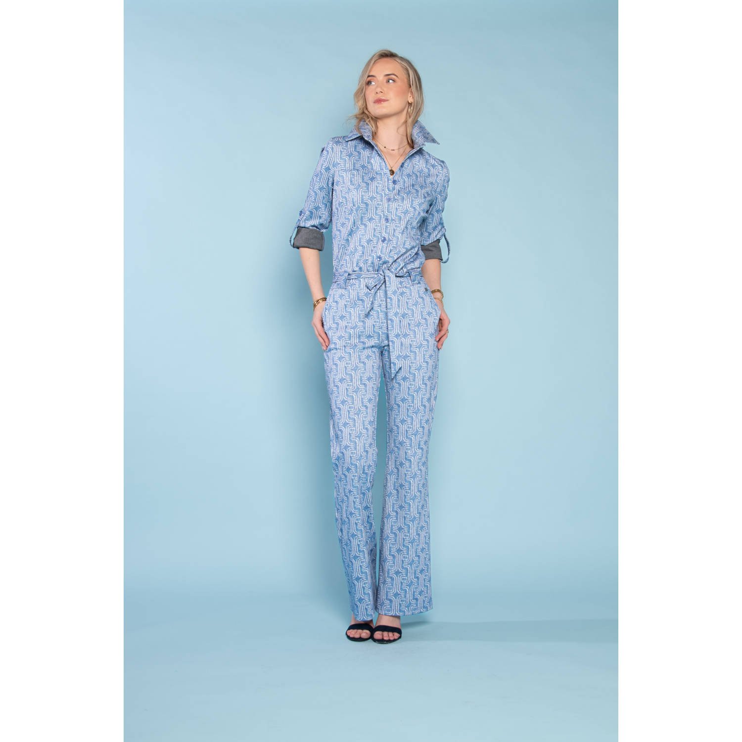 TQ-Amsterdam regular jumpsuit lichtblauw