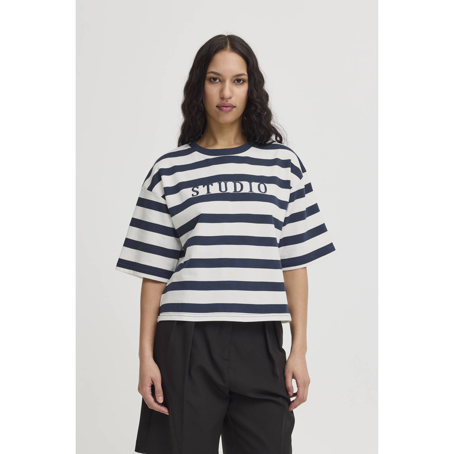 ICHI T-shirt zwart