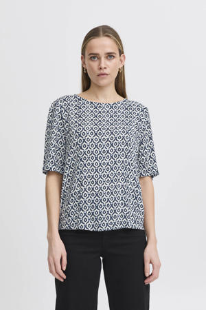 blouse blauw