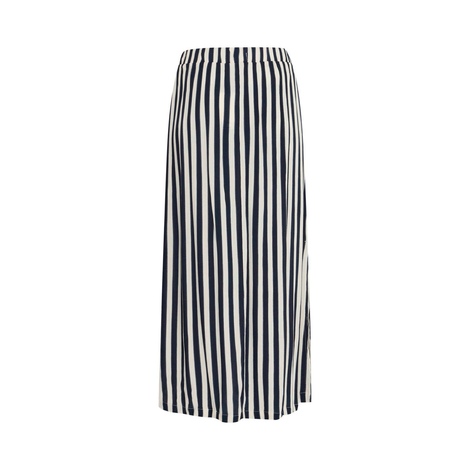 ICHI midi rok donkerblauw